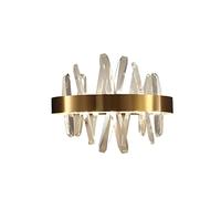 CXYWBD Lamps Copper Lamp Crystal Lights on The Wall Golden Led Makeup Mirror Light Fixtures Indoor Decor Bedroom,