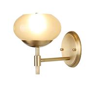 CXYWBD Lamps Sconces 7.08" Metal for BedroomRetro Copper Bedside Nightstand with ShadeCopper Wall Lamp Background Aisle Staircase Led Light,