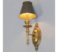 CXYWBD Lamps Sconces Country Lights E 14 Light Source Living Room Bedroom Bedside Lamp Balcony Corridor Entrance Pure Copper Single Head Wall,