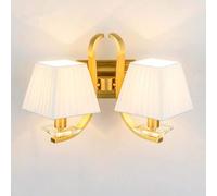 CXYWBD Lamps Sconces Country Whole Crystal Copper Mirror Bedroom Bedside Lamp Designer Living Stud Diameter * 25cm High Wall Lights,