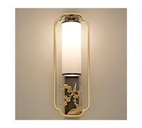 CXYWBD Lamps Sconces Fixed Living Room Copper - Bedroom Corridor Energy-Saving Wall Lamp Lamp-Orchid,Plum Blossom