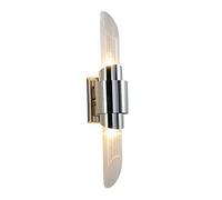 CXYWBD LED Light DONTES Moderna Espejo Mirador Fideos Flexiones Pared Vaso 3000K Decoraciones Interior Iluminación para Sala de Estar, Hotel, Pasillo (Color: Plata) ambición elevada
