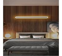 CXYWBD LED Wall Lamp Nordic Style Linear Aluminum Indoor Background for Bedside Hallway Stairs 100CM White/Neutral Light,White, 3 Colour-80CM, 34W