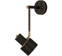CXYWBD Light Brushed Brass Adjustable LED Three-Color Dimmable Lights Bedroom Bedside Lighting Living Room Hallway Lamps Wall Sconces