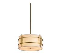 CXYWBD Lighting Drum Ceiling Lamp Fabric Shade Pendant Chandelier E14 Island Elegant Living Dining Room Illumination Lights - Stylish Light Luxury Fixture (Diam
