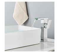 CXYWBD Luxury Black Basin Faucet High and Low Faucet Bathroom Single Hot and Cold Water Flow to Generate Electricity (Color : Chrome Tall)