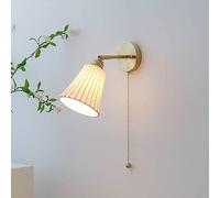 CXYWBD luz Montaje LED V-Instage Plan con un Interruptor Cadena extracción Lámpara Noche Moderna del Dormitorio, Apliques Pared E27 Luces cabecera para la Sala de Estar Estudio
