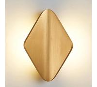 CXYWBD Minimalist Style Creative Indoor Aluminum Mounted Light Lamp 6W Wall Lantern for Bedroom Living Room Home Bedside Decor Lamp(Gold)