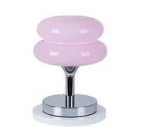 CXYWBD Mushroom Glass Table Lamp with A Double Globe and Metal Base, Minimalist Decors Like Suitable for bedrooms, Living Rooms, Offices, Book(Pink)