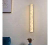 CXYWBD Natural Marble lampshade Indoor Lamp Long Linear Shape Stone Warm 16W Energy Saving Light for Background Wall, Entrance, Staircase(100cm)