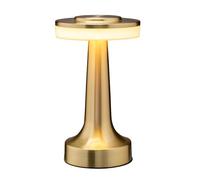 CXYWBD Portable LED Table with Touch Sensor, 3 Brightness Levels, Rechargeable Battery, Kids Room Night Light, Bedside Lamp Suitable for bedrooms, Living Rooms, Offices, Book(Gold)