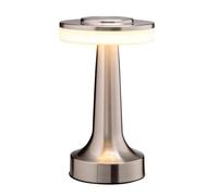 CXYWBD Portable LED Table with Touch Sensor, 3 Brightness Levels, Rechargeable Battery, Kids Room Night Light, Bedside Lamp Suitable for bedrooms, Living Rooms, Offices, Book(Silver)
