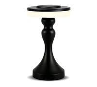 CXYWBD Portable Metal LED Table Lamp, Color Touch Wireless Battery Charging, 3 Levels Brightness, Bedside Room, Black Suitable for bedrooms, Living Rooms, Offices, Book