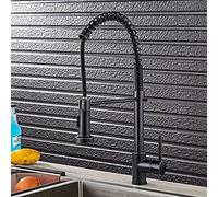 CXYWBD Professional Kitchen Faucet with Pull out Sprayer Single Handle Mixer Tap for Sink Swivel and Pull Down Single Lever Control