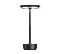 CXYWBD Rechargeable Cordless Portable LED Table Lamp, 3-Color Stepless Dimming, with Memory Function, Outdoor/Patio/Restaurant Suitable for bedrooms, Living Rooms, Offices, Book(Black-1)