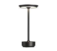 CXYWBD Rechargeable Portable Table Lamp, 3-Color Stepless Dimming, with Memory Function, Outdoor/Patio/Restaurant, Black Suitable for bedrooms, Living Rooms, Offices, Book(1 Pack)