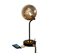 CXYWBD Retro Table Lamp, 3-Way Dimming, USB Charging Port and Socket Room, Bedroom, Home, E26 Included Suitable for bedrooms, Living Rooms, Offices, Book