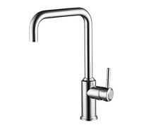 CXYWBD ° RotatKitchen Faucet Single Handle Chrome Finish Kitchen Sink Faucet Deck Mounted Hot and Cold Water Kitchen Faucets Commercial Brass Sink Taps Economic Thriving
