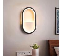 CXYWBD Sconces 15W Minimalist Aluminum Mounted Bedroom Living Room Hallway Ceiling Lantern Home Bedside Decor Lamp E27 Base Wall Light Strip(Bl