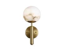 CXYWBD Sconces re Planet Marble Lamps Copper Mount Lamp LED Wall Light for Entrance Hall Restaurant Bedroom,