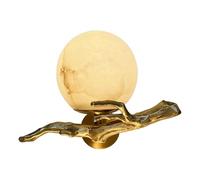 CXYWBD Sconces Spherical Natural Stone Lamps Bathroom Bedroom Living Room Branches Shape Full Copper E14 Base Wall Lighting Fixtures Marble,