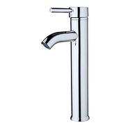 CXYWBD Solid Brass Bathroom Faucet with Single Handle Chrome Finish Hot and Cold Water Tap for Basin Sink
