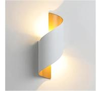 CXYWBD Spiral Wall Waterproof Indoor Outdoor Lamp for Living Room Bedroom Home Decor Lighting(Platinum)