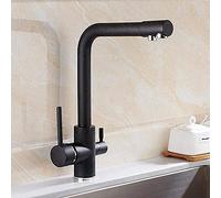 CXYWBD Spray Painting Kitchen Quartzite Oatmeal Taps Dergree Rotating Cold Hot Kitchen Sink 3 Funtional Water Tap Purifier Faucet Thriving