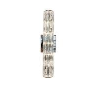 CXYWBD Strip Crystal Chrome LED Lamp Bedroom Indoor Light for Living Room Bathroom Hallway Bedside Wall Lantern T-155(60cm/23.6in)