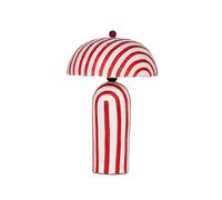 CXYWBD Striped Table Lamp, Handmade, Bedroom and Dining Room Home Decoration. Suitable for bedrooms, Living Rooms, Offices, Book(Red)