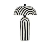 CXYWBD Striped Table Lamp, Handmade, Bedroom and Dining Room Home Decoration. Suitable for bedrooms, Living Rooms, Offices, Book(Black)
