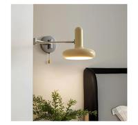 CXYWBD Swivel Wall Lamp with Plug-in Cord LED Lights Bedside Reading Pull Wire Switch,for Bedroom Farmhouse