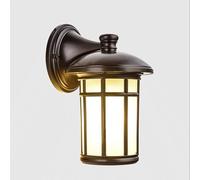 CXYWBD Traditional Coffee Aluminum Lighting Outdoor Rainproof with Glass Shade Antique Wall Lights for House Garage Patio Lamp,D
