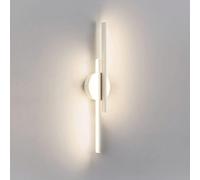 CXYWBD, Up and Down Lighting Light Iron Metal Wall Lamp with Acrylic Shade(White,55CM)