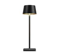 CXYWBD Wireless Charging Portable LED Desk Lamp, Waterproof 3-Color Stepless Dimming, Indoor/Outdoor/Restaurant, Black Suitable for bedrooms, Living Rooms, Offices, Book