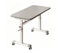 CXYZM Escritorio de cama con ruedas para laptop y escritura, altura ajustable de 25.6 a 37.4 pulgadas, mesa móvil para dormitorio, oficina en casa, uso médico, mesa auxiliar de granja