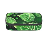 Cxzmnba Estuche para lápices de hojas del día de San Patricio para niños y niñas, esencial para el regreso a clases, suministros para estudiantes, bolsa para lápices, Black, Talla única, Organizador