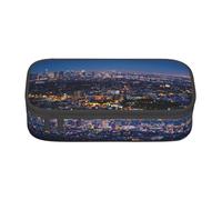 Cxzmnba Estuche para lápices de Los Angeles Skyline para niños y niñas, esencial para el regreso a clases, suministros para estudiantes, bolsa para lápices, Black, Talla única, Organizador de bolsas