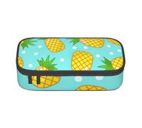 Cxzmnba Estuche para lápices de piña fresca para niños y niñas, esencial para el regreso a clases, suministros para estudiantes, bolsa para lápices, Black, Talla única, Organizador de bolsas