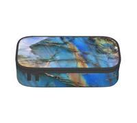 Cxzmnba Estuche para lápices Rainbow Moonstone para niños y niñas, esencial para el regreso a clases, suministros para estudiantes, bolsa para lápices, Black, Talla única, Organizador de bolsas