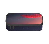 Cxzmnba Estuche para lápices Red Sky at Night Starry para niños y niñas, esencial para el regreso a clases, suministros para estudiantes, bolsa para lápices, Black, Talla única, Organizador de bolsas