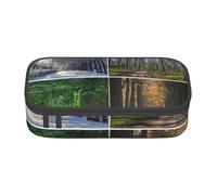 Cxzmnba Estuche para todas las estaciones para niños y niñas, esencial para el regreso a clases, suministros para estudiantes, bolsa para lápices, Black, Talla única, Organizador de bolsas