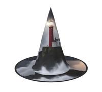Cxzmnba Paquete de 2, sombrero de fiesta de faro en tormenta, sombrero de Halloween, artículos esenciales para festivales, disfraz y cosplay, talla única
