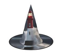 Cxzmnba Paquete de 2, sombrero de fiesta de faro en tormenta, sombrero de Halloween, artículos esenciales para festivales, disfraz y cosplay, talla única