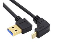CY 100 cm hasta & abajo en ángulo recto USB 3,1 USB-C a derecho ángulo 90 Grado Un Macho Cable De Datos Para Macbook & tableta & teléfono móvil
