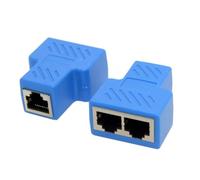 CY 2 unids STP UTP Cat6 RJ45 8P8C Plug a Dual RJ45 Splitter Network Ethernet Switcher Adapter