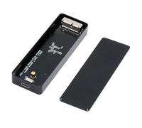 CY Adaptador de 20 Gbps USB 3,2 Tipo C USB-C a 16 + 12 Pines Caja móvil Carcasa de Disco Duro para Mac Air Pro 2013 2014 2015 2016 2017 Estuche portátil SSD