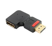 CY Adaptador de extensión DisplayPort Macho a Hembra en ángulo Recto de 90 Grados estándar DP 4K (ángulo Recto)