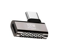 CY Adaptador de video USB 4 tipo C macho a hembra de 20 Gbps, 90 grados, ángulo izquierdo, derecho, 100 W, datos de alimentación, 8K, para USB 4.0
