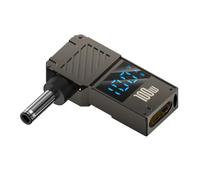 CY Adaptador Tipo-C USB-C Entrada a Conector CC de 4,5 x 3,0 mm Pantalla LED Inteligente Potencia de Salida de 100 W 20 V 5 A Carga PD 65 W Adaptador Compatible con DELLLaptop